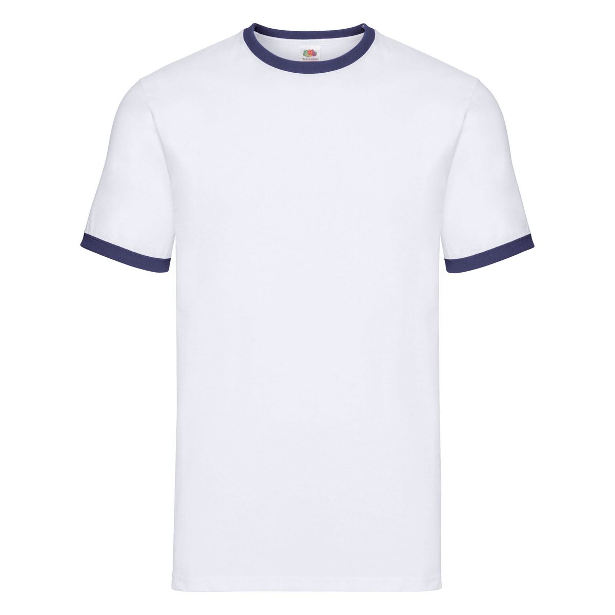 Klassisches Kontrast-Ringer-T-Shirt