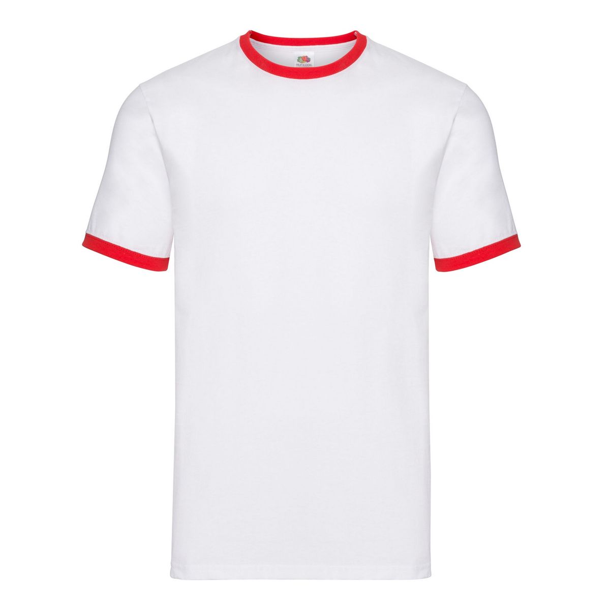 Baumwoll-Ringer-T-Shirt im Retro-Stil