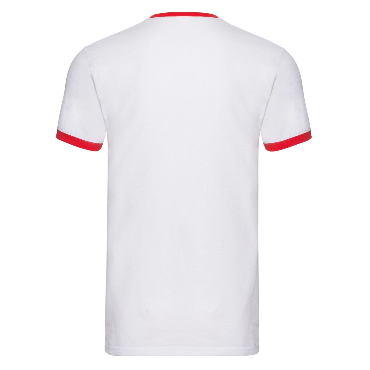 Baumwoll-Ringer-T-Shirt im Retro-Stil