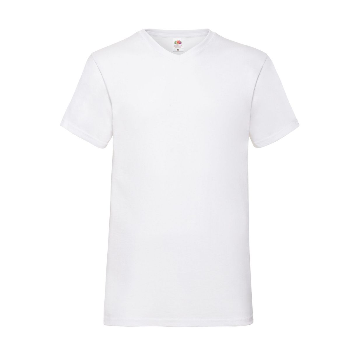 Klassisches V-Ausschnitt T-Shirt aus Baumwolle