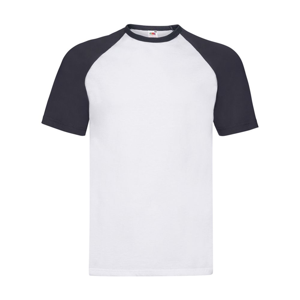 Kurzärmliges Raglan-Top mit Kontrast