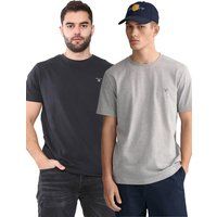 Klassisches Rundhals-T-Shirt aus Baumwolle