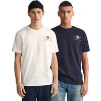 Klassisches T-Shirt-Duo mit Wappen
