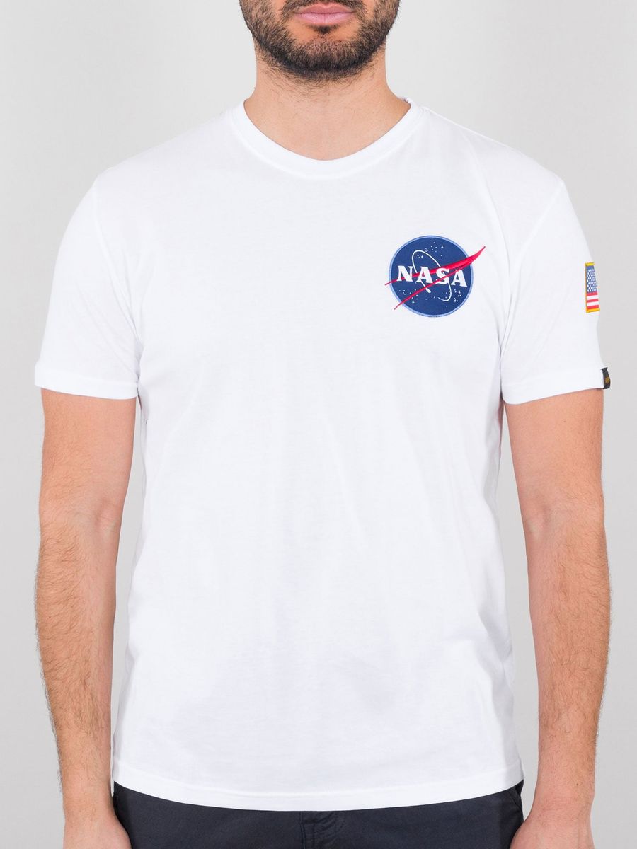 NASA-Patch und Grafik-T-Shirt