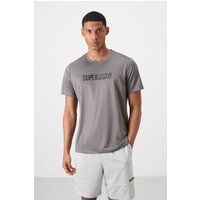 Grafik-Print Performance Lauf-T-Shirt