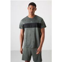 Sport-T-Shirt mit Farbblock-Design