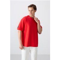 Oversized Crew-Neck Jersey-T-Shirt