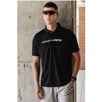 Funktions-Poloshirt mit Brustgrafik