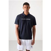 Performance-Poloshirt mit Grafikstreifen