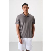 Strukturiertes Single-Jersey Polo-Shirt
