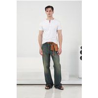Schmales Herren Henley-Shirt