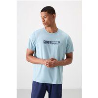 Bedrucktes Performance Lauf-T-Shirt