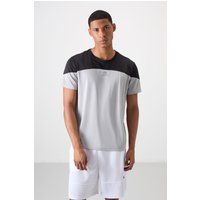 Technisches Farbblock-Jersey-T-Shirt
