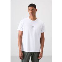 Logo-Patch T-Shirt mit Rundhalsausschnitt