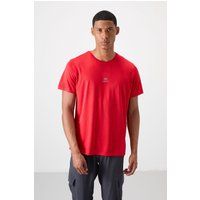 Strukturiertes Performance-T-Shirt mit Rundhalsausschnitt