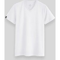 Essentielles T-Shirt mit V-Ausschnitt