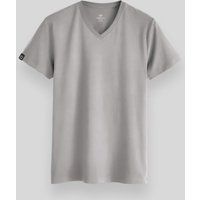 Klassisches T-Shirt mit V-Ausschnitt