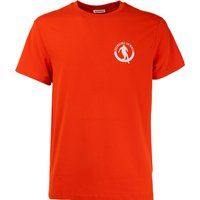 Rundhalsshirt mit kreisförmigem Grafiklogo