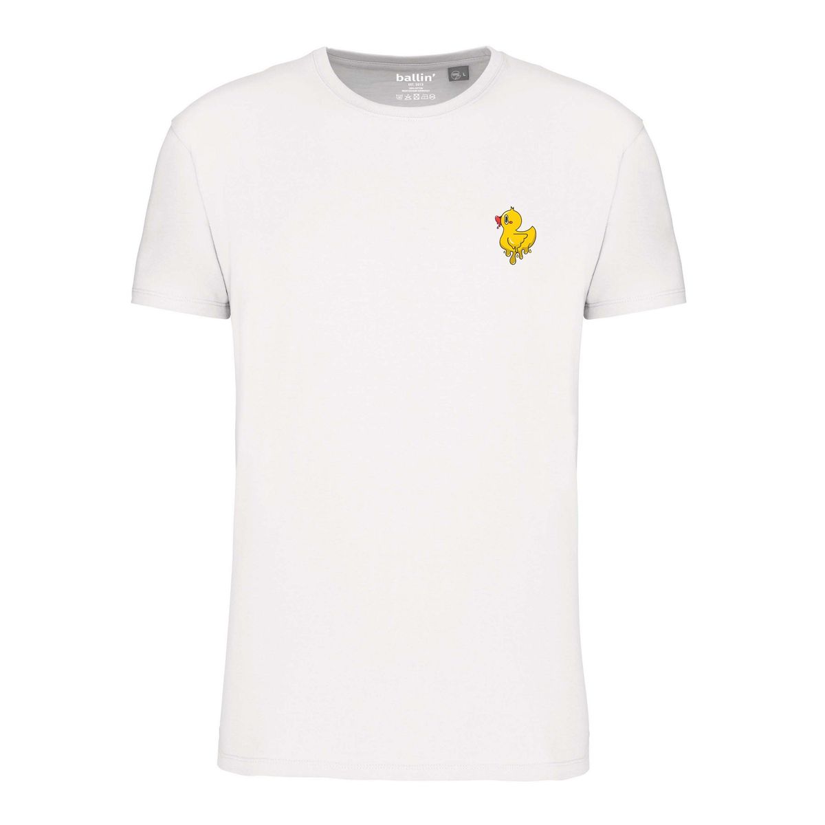 Grafik-T-Shirt mit Enten-Rückenprint