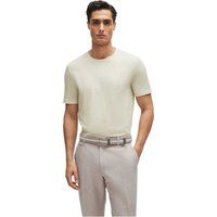 Strukturiertes Baumwoll-T-Shirt Regular Fit