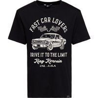 T-Shirt mit Muscle-Car-Grafikprint