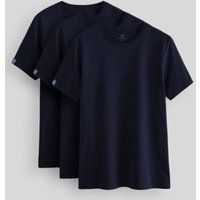 Comfort Fit Baumwoll-T-Shirt mit Rundhalsausschnitt