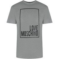 T-Shirt mit Box-Logo und Rundhalsausschnitt