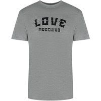 Klassisches Baumwoll-T-Shirt mit Logodruck