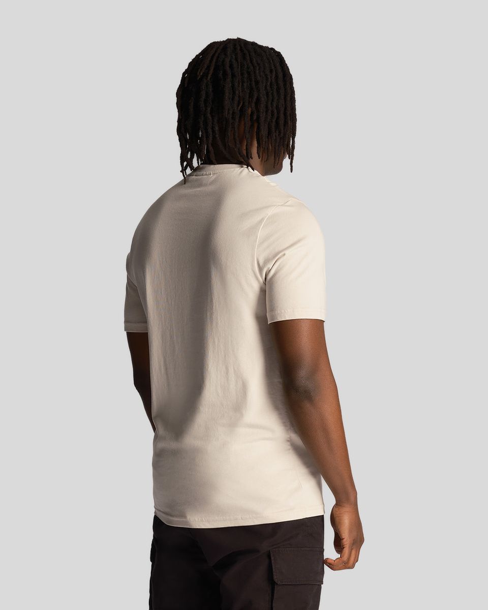Klassisches T-Shirt mit Logo-Stickerei