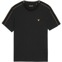 Kurzarm-T-Shirt mit Kontrast-Tape