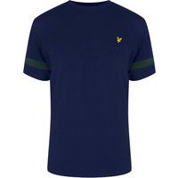 T-Shirt mit Rundhalsausschnitt und Ärmelstreifen
