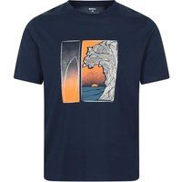 Grafik-T-Shirt aus Bio-Baumwolle mit Surf-Motiv