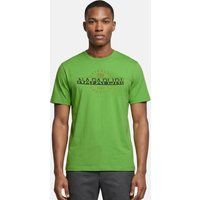 Baumwoll-T-Shirt mit Rundhals und Grafik