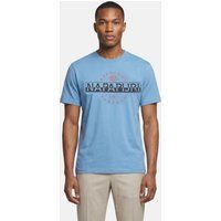 Baumwoll-T-Shirt mit Logo-Grafik-Print