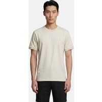 Minimalistisches Baumwoll-T-Shirt mit Stickerei