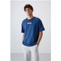 Oversized Baumwoll-T-Shirt mit Logo