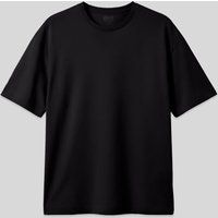 Entspanntes Baumwoll-T-Shirt mit Rundhalsausschnitt