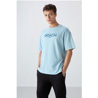 Oversized Grafik-Print Rundhals T-Shirt