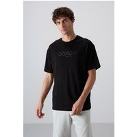 Oversize T-Shirt mit Logo-Print