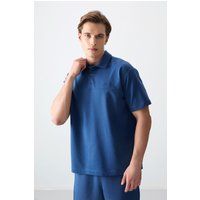Lockeres Polo-Shirt aus Jersey