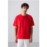 Lässiges T-Shirt mit Rundhalsausschnitt