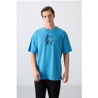 Oversize-T-Shirt mit Grafik-Print