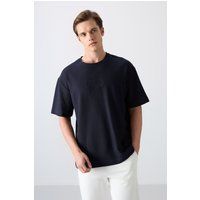 Oversized-T-Shirt mit Logo-Stickerei