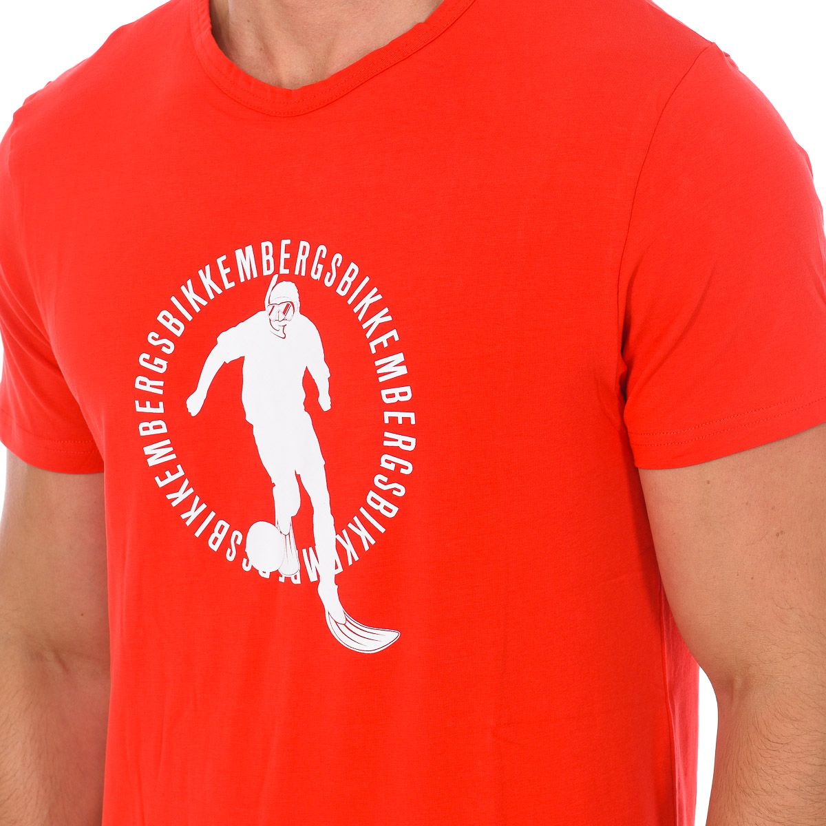Grafik-Print T-Shirt mit Rundhalsausschnitt