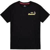 Baumwoll-T-Shirt mit Hawaii-Grafikprint