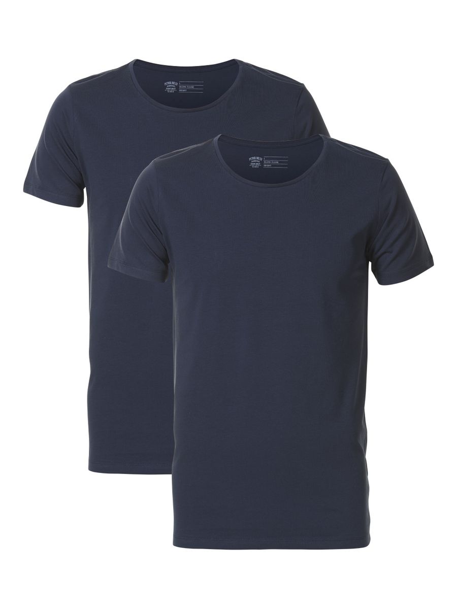 Essentielles Baumwoll-T-Shirt mit Rundhalsausschnitt
