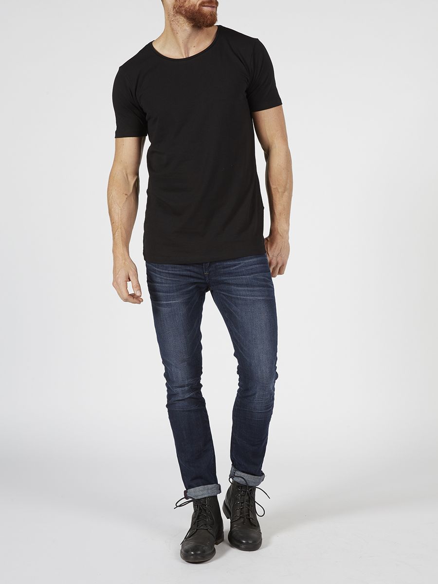 Klassisches Baumwoll-T-Shirt mit Rundhalsausschnitt