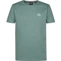Klassisches Melange-T-Shirt mit Logo