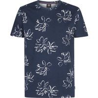 Baumwoll-T-Shirt mit Allover-Grafikdruck