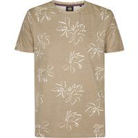 T-Shirt mit Allover-Blumenskizzen-Print